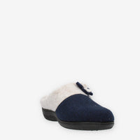Clia Walk Fly Ciabatte da donna profumate blu e panna