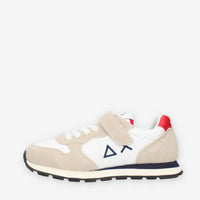 Sun 68 Boy's Tom Solid (Kid) Sneakers da bimbo beige e bianche