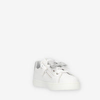 Nero giardini Sneakers basse bianche con fiocco glitterato