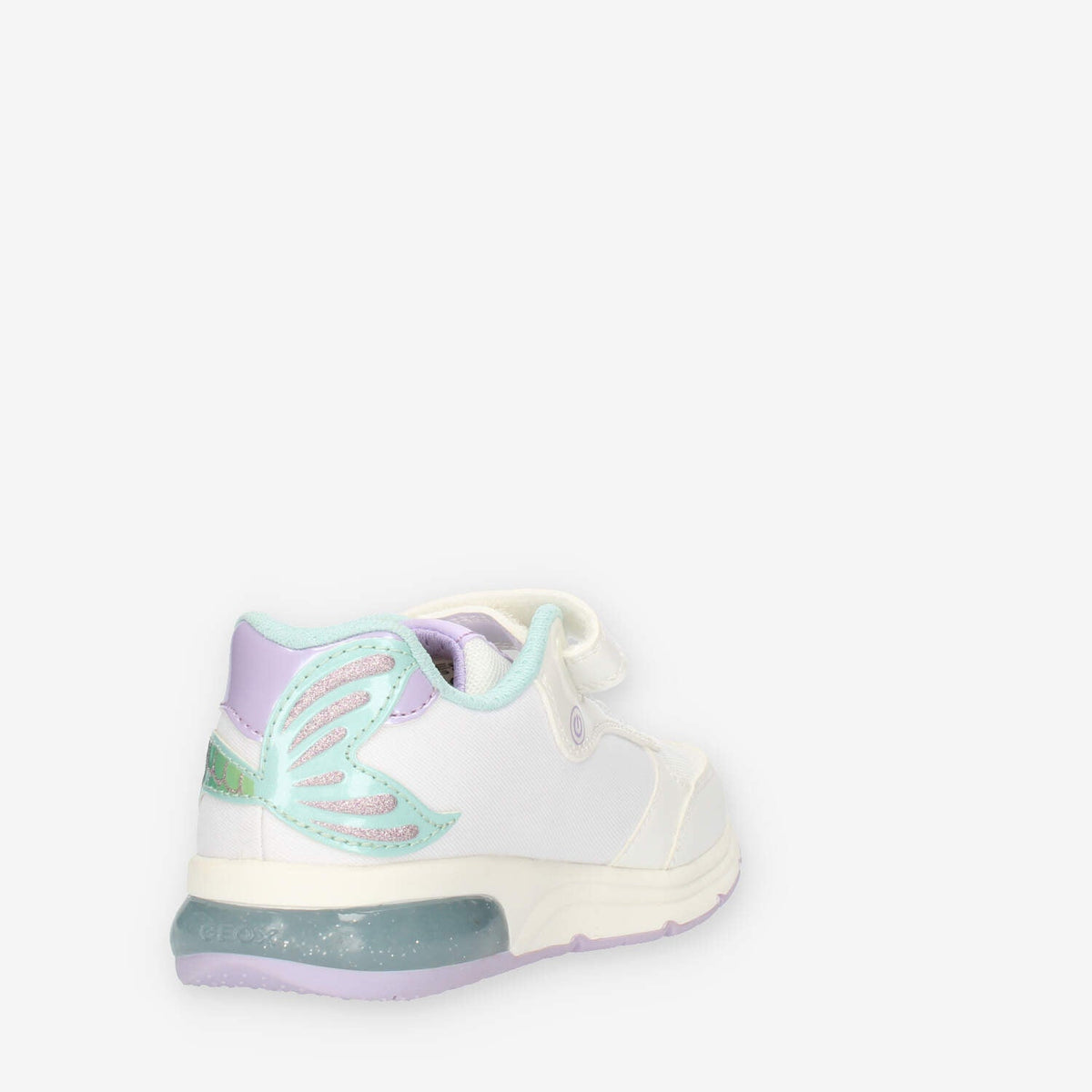 Geox Spaceclub Girl Sneakers da bimba bianche fantasia Ariel con luci