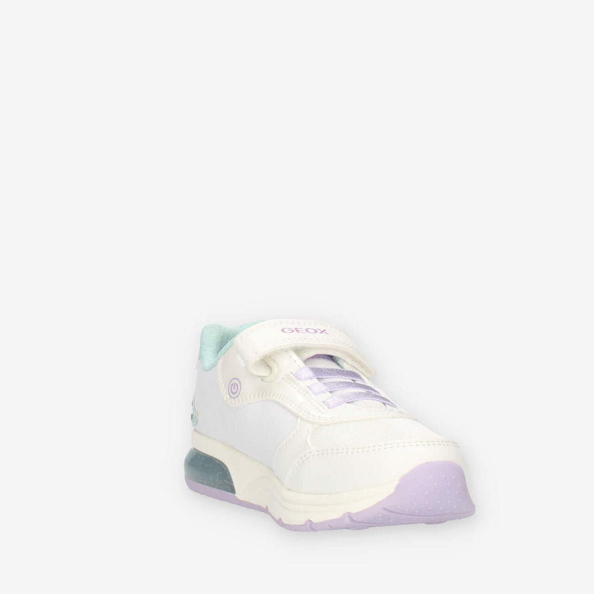 Geox Spaceclub Girl Sneakers da bimba bianche fantasia Ariel con luci
