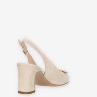 Melluso Simona 60 Decolletè modello chanel glitterate beige con strass