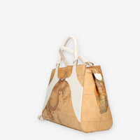 Alviero Martini Prima Classe Borsa a mano con tracolla Geo Classic e avorio