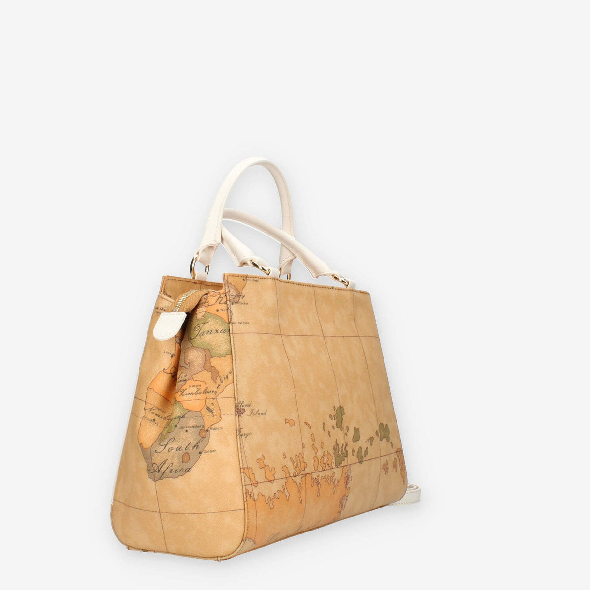 Alviero Martini Prima Classe Borsa a mano con tracolla Geo Classic e avorio