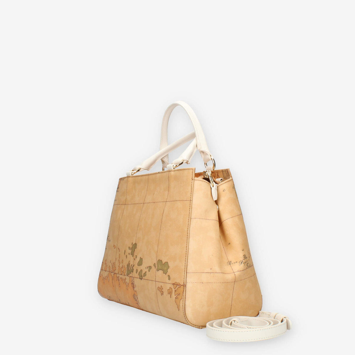 Alviero Martini Prima Classe Borsa a mano con tracolla Geo Classic e avorio