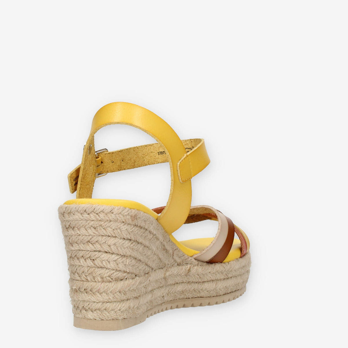 Refresh Sandali gialli da donna con zeppa in corda