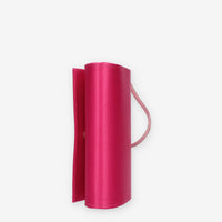 Scarlett Pochette da donna in raso fuxia con polsiera ricoperta di strass