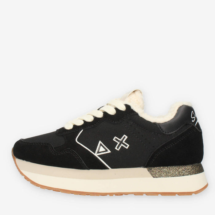Sun68 Kelly Teddy Sneakers nere da donna