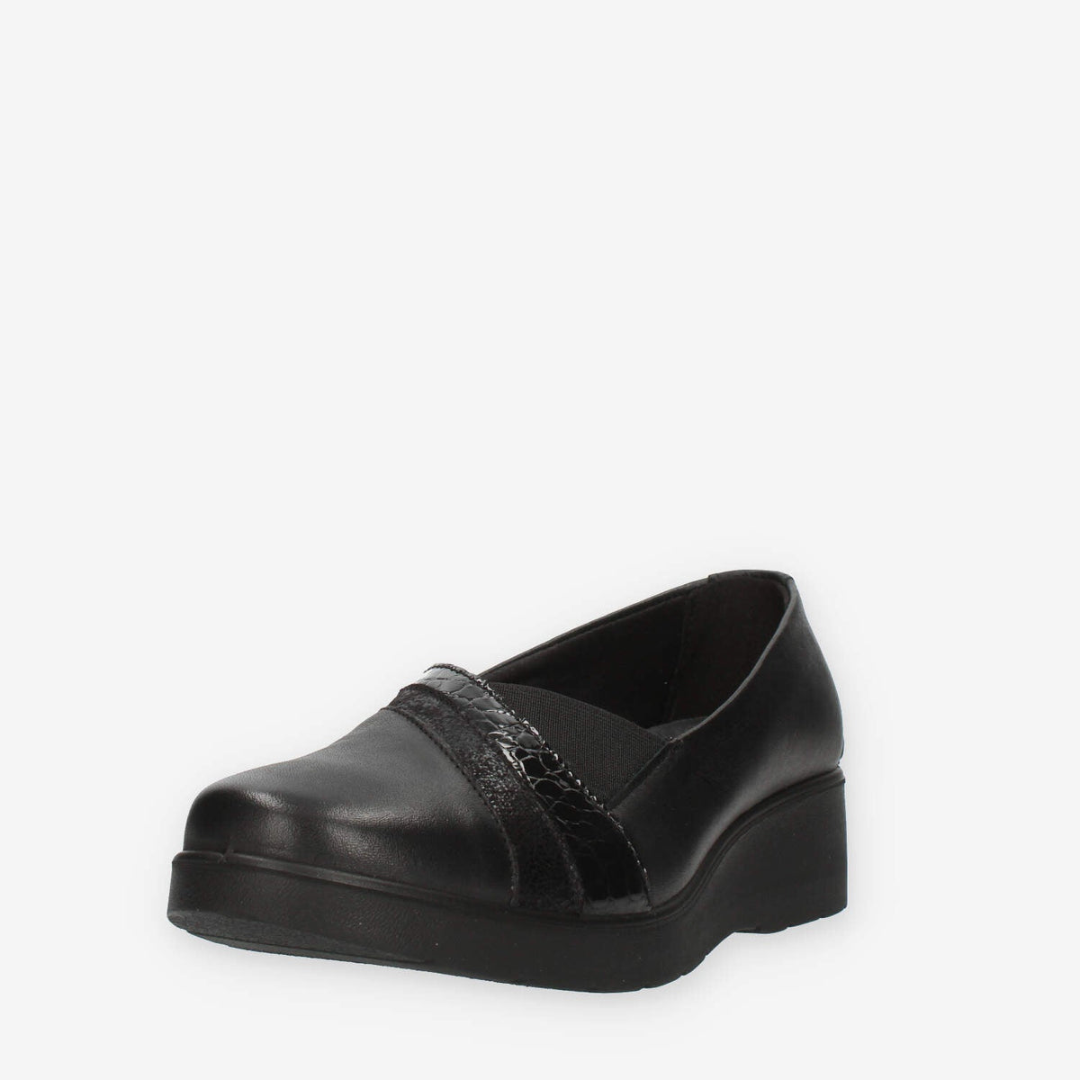 Enval Soft Slip on da donna nere con elastico