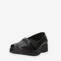 Enval Soft Slip on da donna nere con elastico