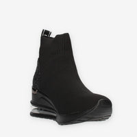 Xti Slip on nere da donna in tessuto con glitter