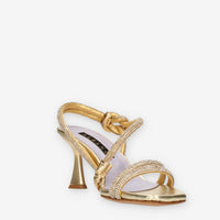 Albano Sandali platino con strass
