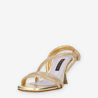 Albano Sandali platino con strass