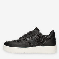 Victoria Sneakers nere glitterate da donna