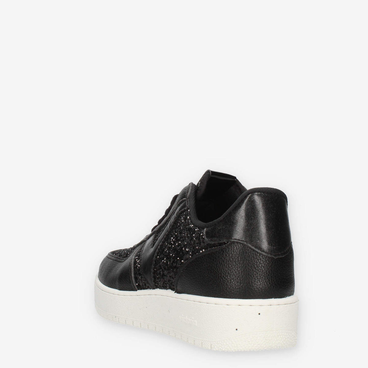 Victoria Sneakers nere glitterate da donna