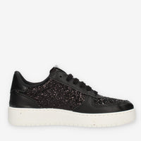 Victoria Sneakers nere glitterate da donna