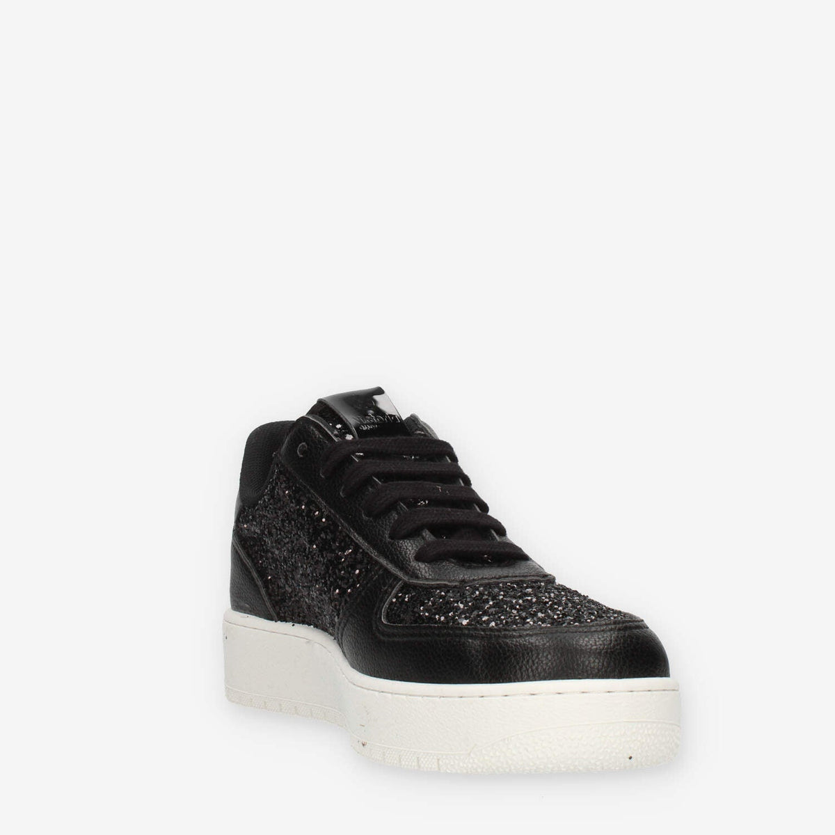 Victoria Sneakers nere glitterate da donna