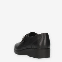Enval Soft Slip on da donna nere con zeppa e strappo