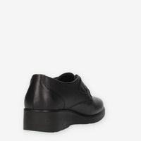 Enval Soft Slip on da donna nere con zeppa e strappo
