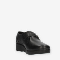 Enval Soft Slip on da donna nere con zeppa e strappo