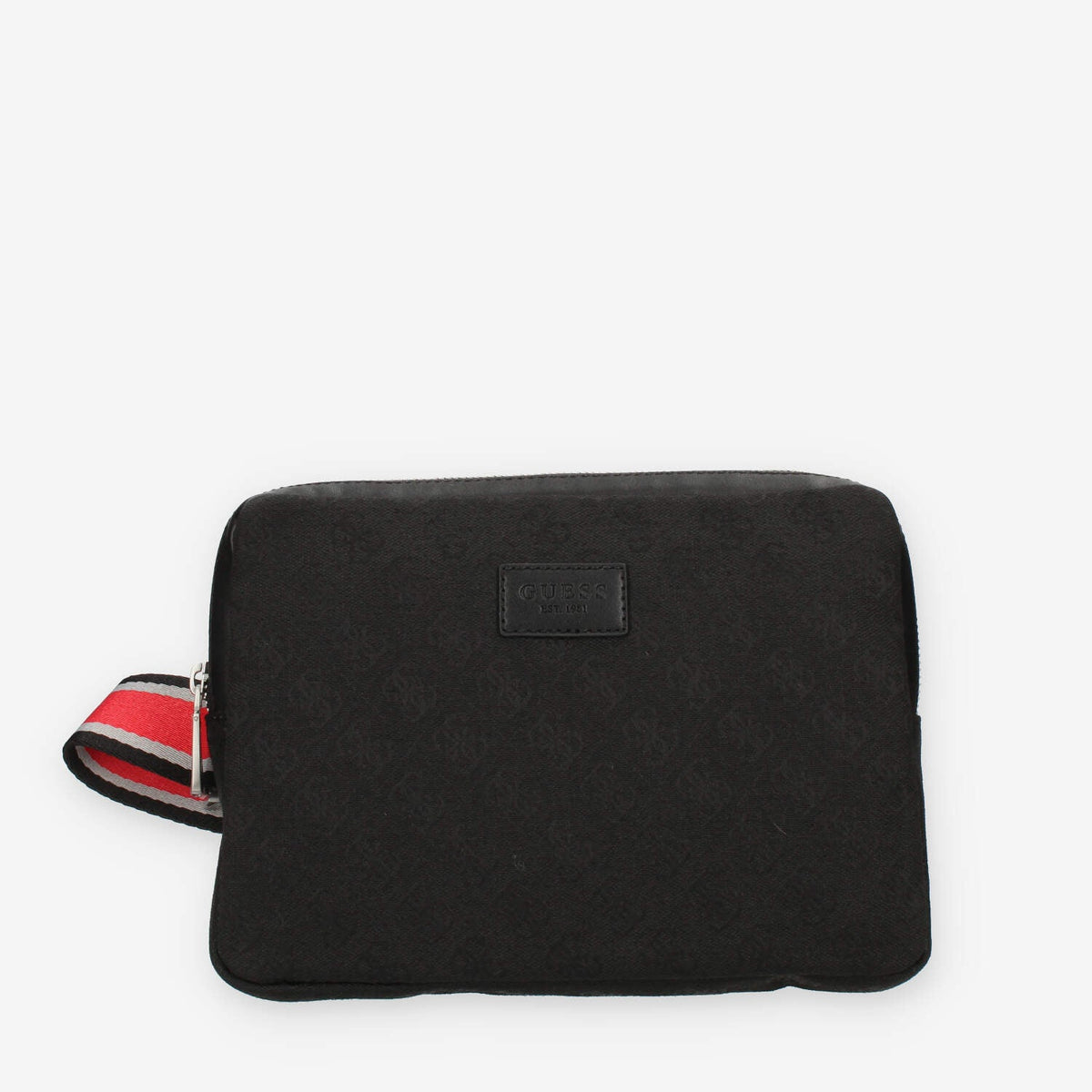 Guess Strave Tracolla da uomo in tessuto logato nero