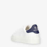 Woolrich Sneakers basse bianche e blu da uomo