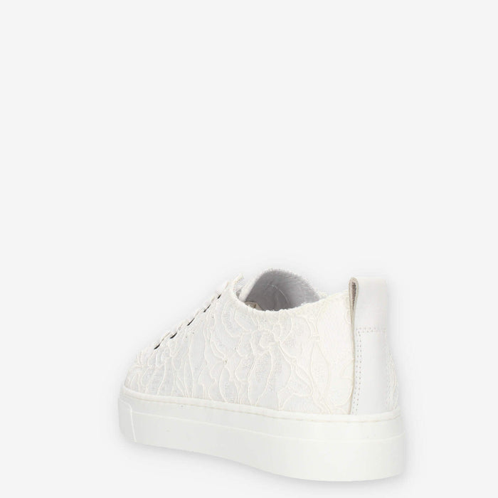Nero giardini Sneakers basse bianche in pizzo