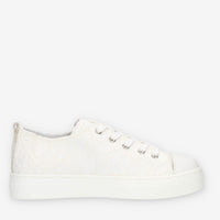 Nero giardini Sneakers basse bianche in pizzo