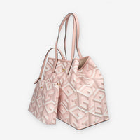 Guess Vikky Borsa Shopping grande rosa con pochette interna
