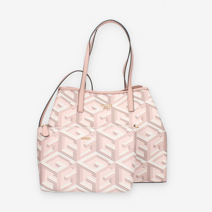 Guess Vikky Borsa Shopping grande rosa con pochette interna