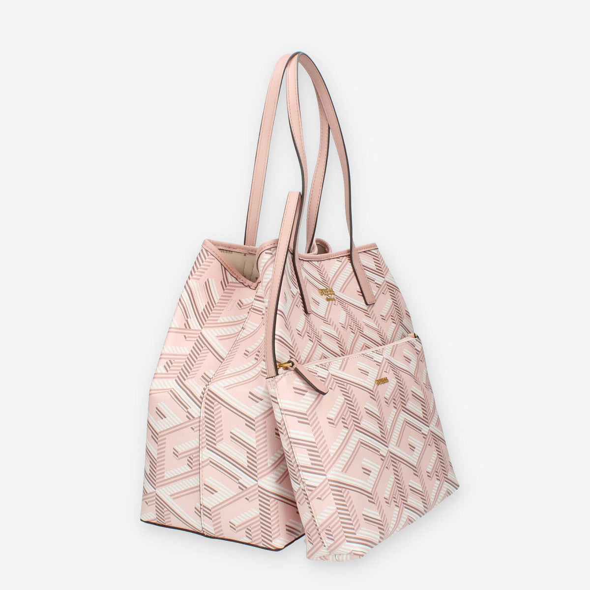 Guess Vikky Borsa Shopping grande rosa con pochette interna