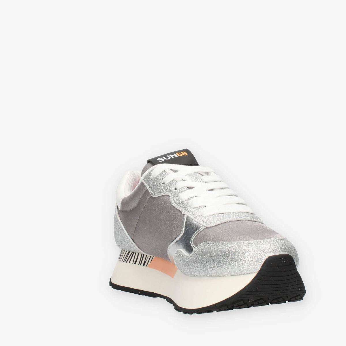 Sun68 Kelly Glitter Sneakers glitterate argento da donna