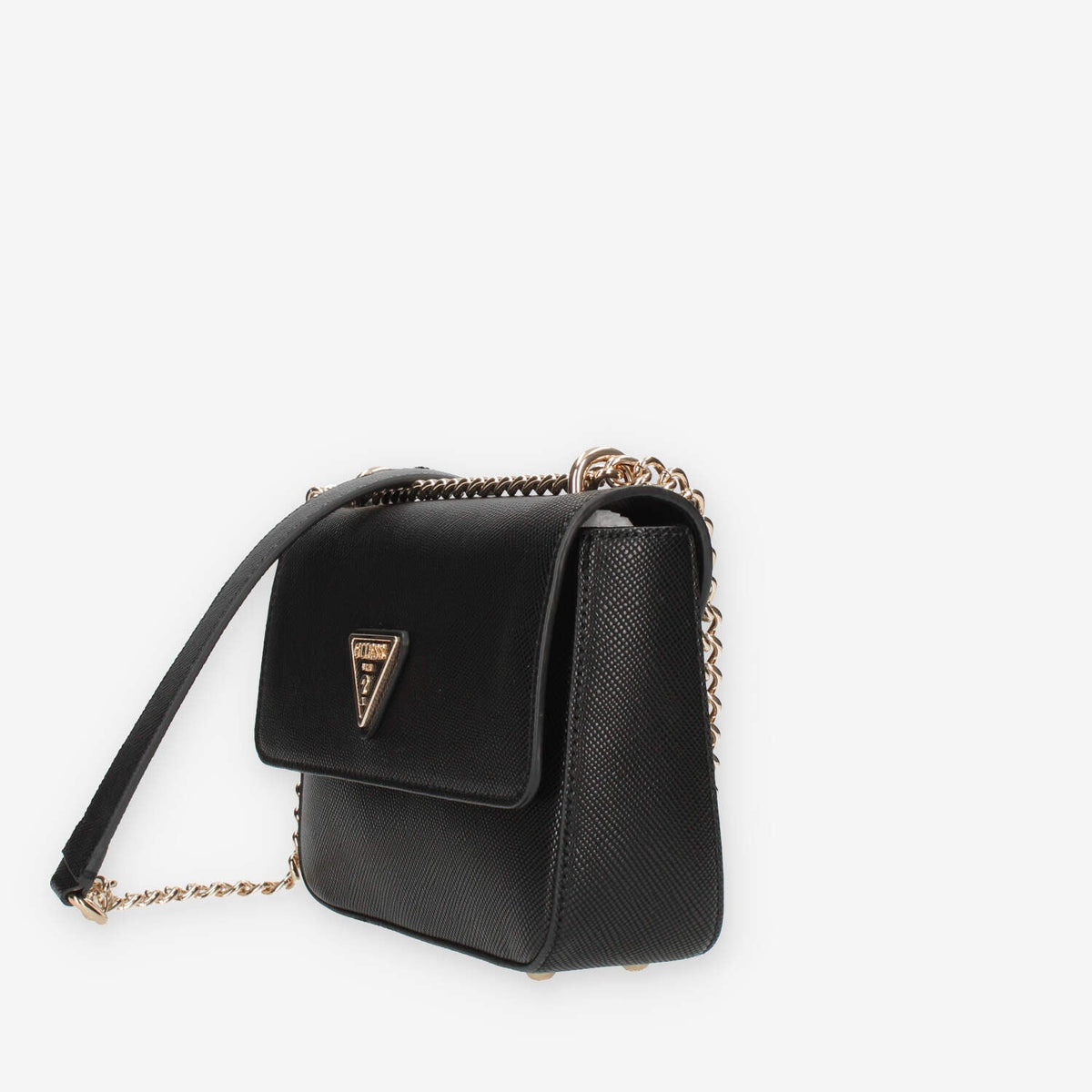 Guess Eco Elements Borsetta a tracolla in saffiano nero