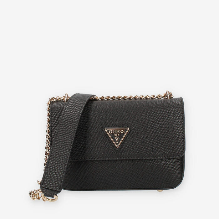 Guess Eco Elements Borsetta a tracolla in saffiano nero