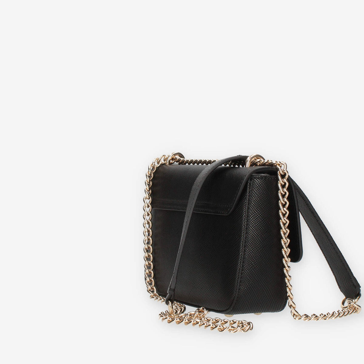 Guess Eco Elements Borsetta a tracolla in saffiano nero
