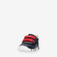 Geox Iupidoo Boy Sneakers da bimbo blu e rosse con strappi