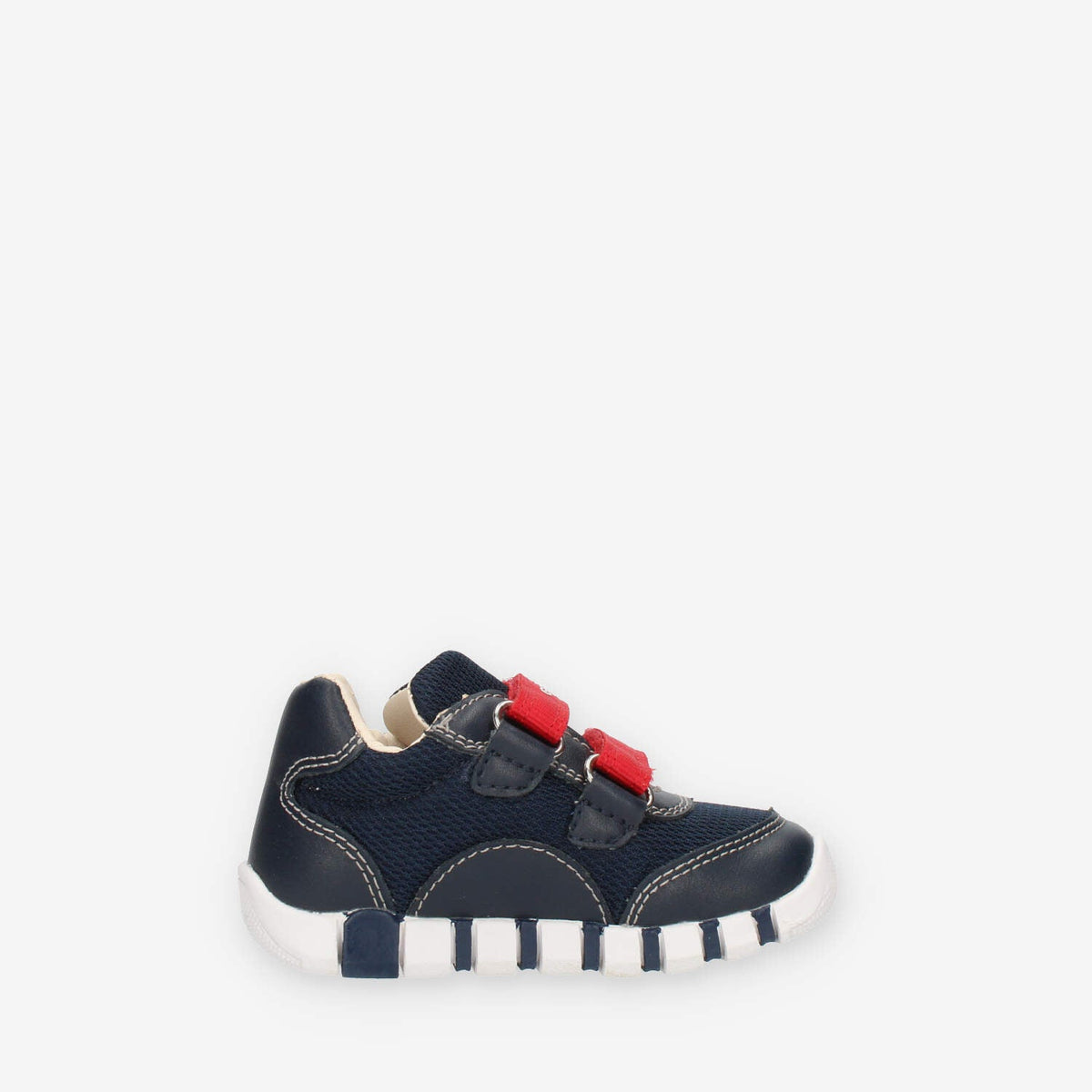 Geox Iupidoo Boy Sneakers da bimbo blu e rosse con strappi