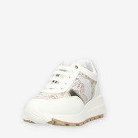 Alviero Martini Sneakers linea junior bianche e Geo Safari