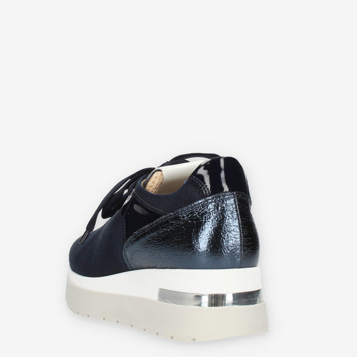 Comart Sneakers blu da donna con applicazioni in tinta