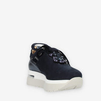 Comart Sneakers blu da donna con applicazioni in tinta