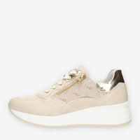 Nero Giardini Sneakers beige logate da donna