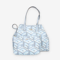 Guess Vikky Borsa Shopping grande azzurra con pochette interna