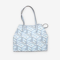 Guess Vikky Borsa Shopping grande azzurra con pochette interna