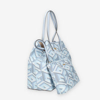 Guess Vikky Borsa Shopping grande azzurra con pochette interna