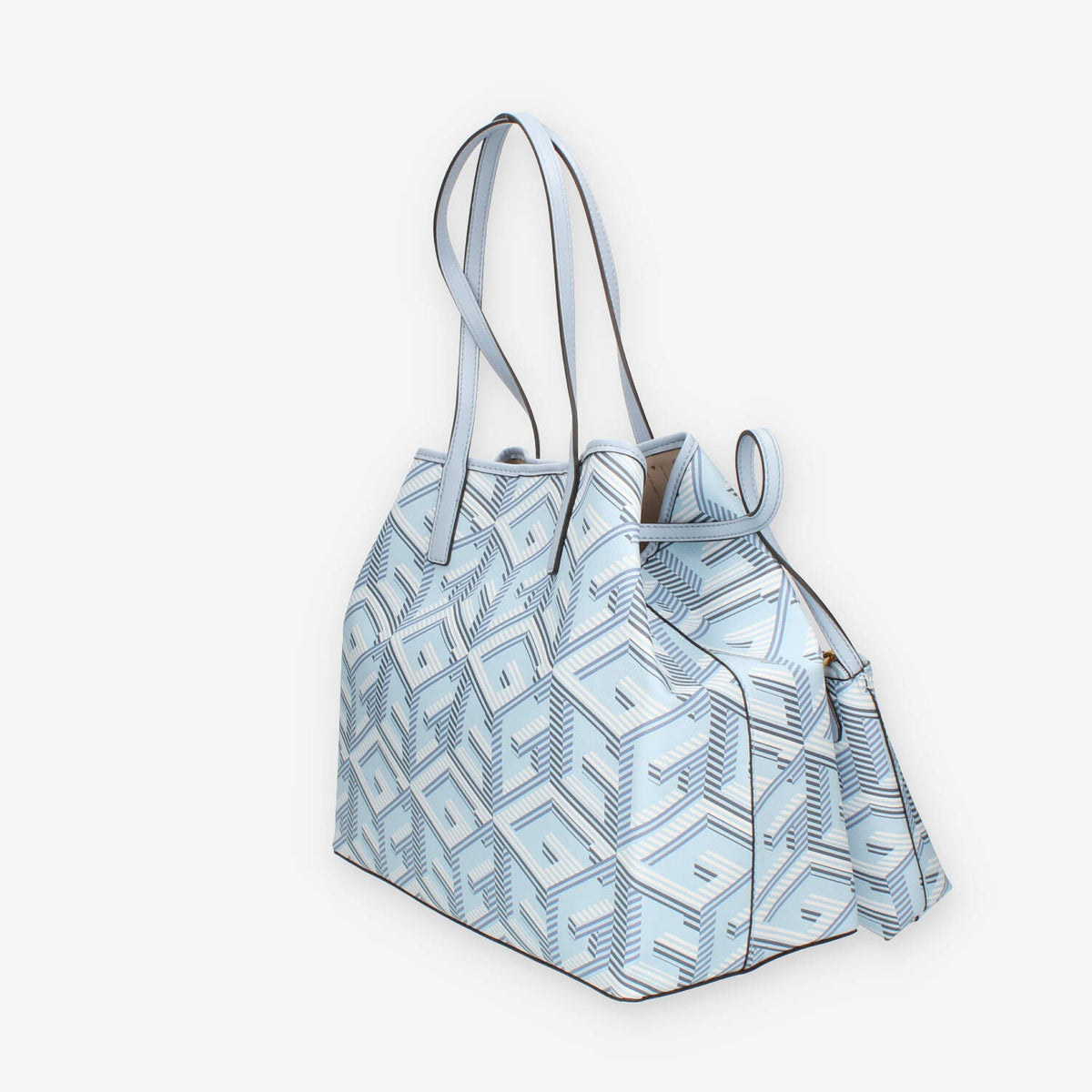 Guess Vikky Borsa Shopping grande azzurra con pochette interna