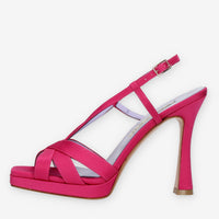 Albano Sandali in raso fuxia