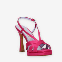 Albano Sandali in raso fuxia