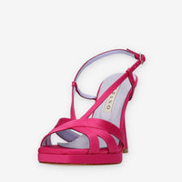 Albano Sandali in raso fuxia