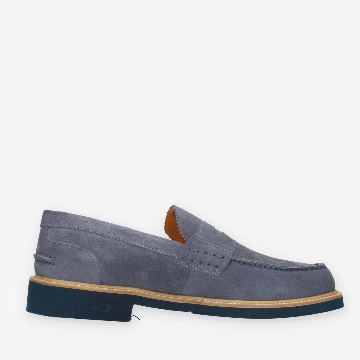 Exton Mocassini azzurri da uomo modello college