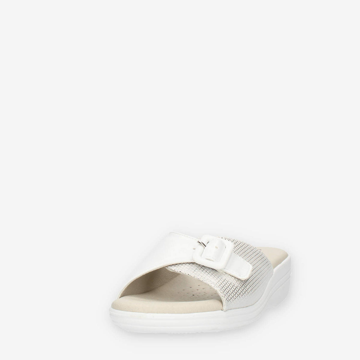 Clia Walk Comfort 97 Ciabatte bianche e argento da donna